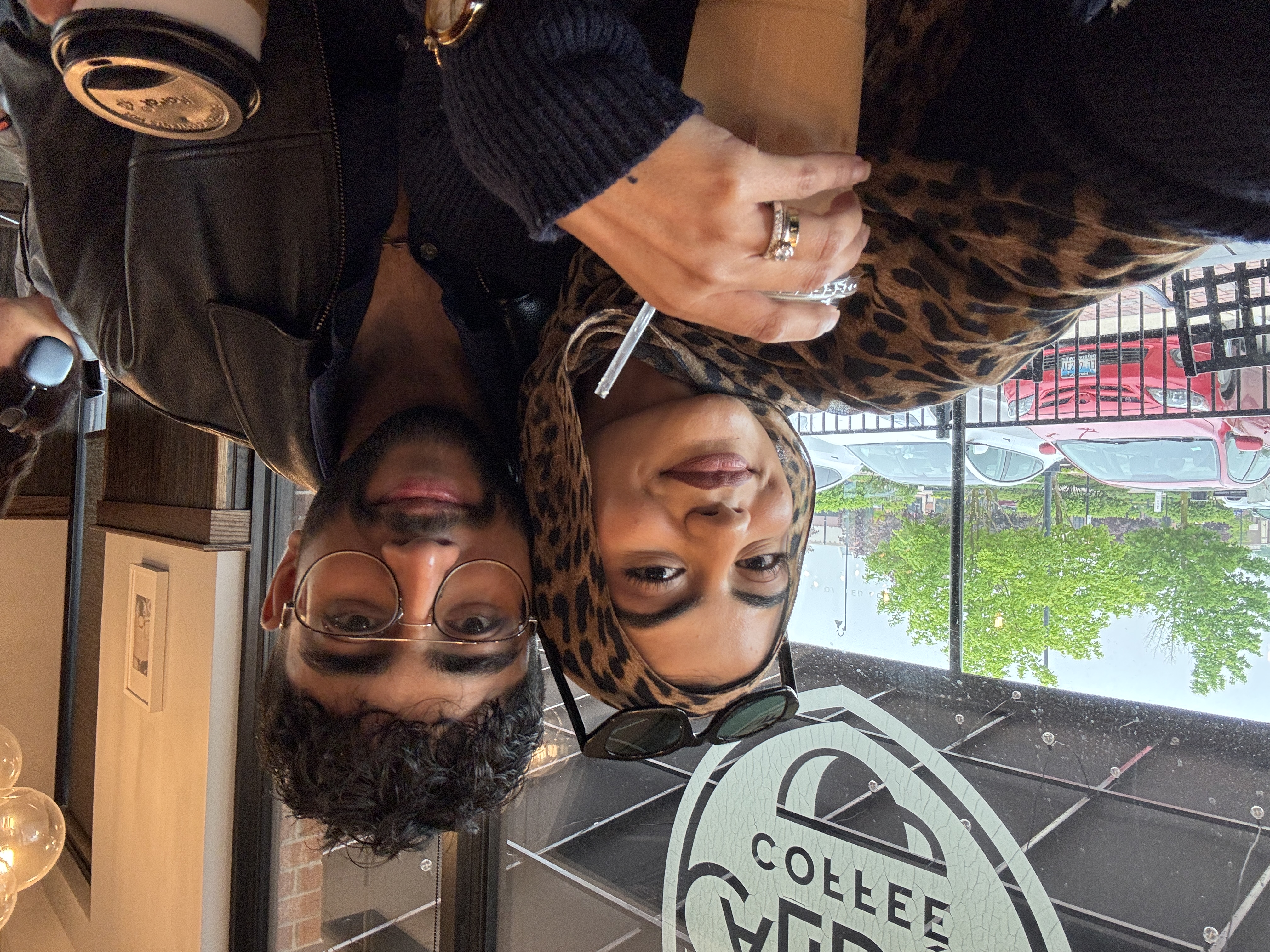 Coffee shop selfie together