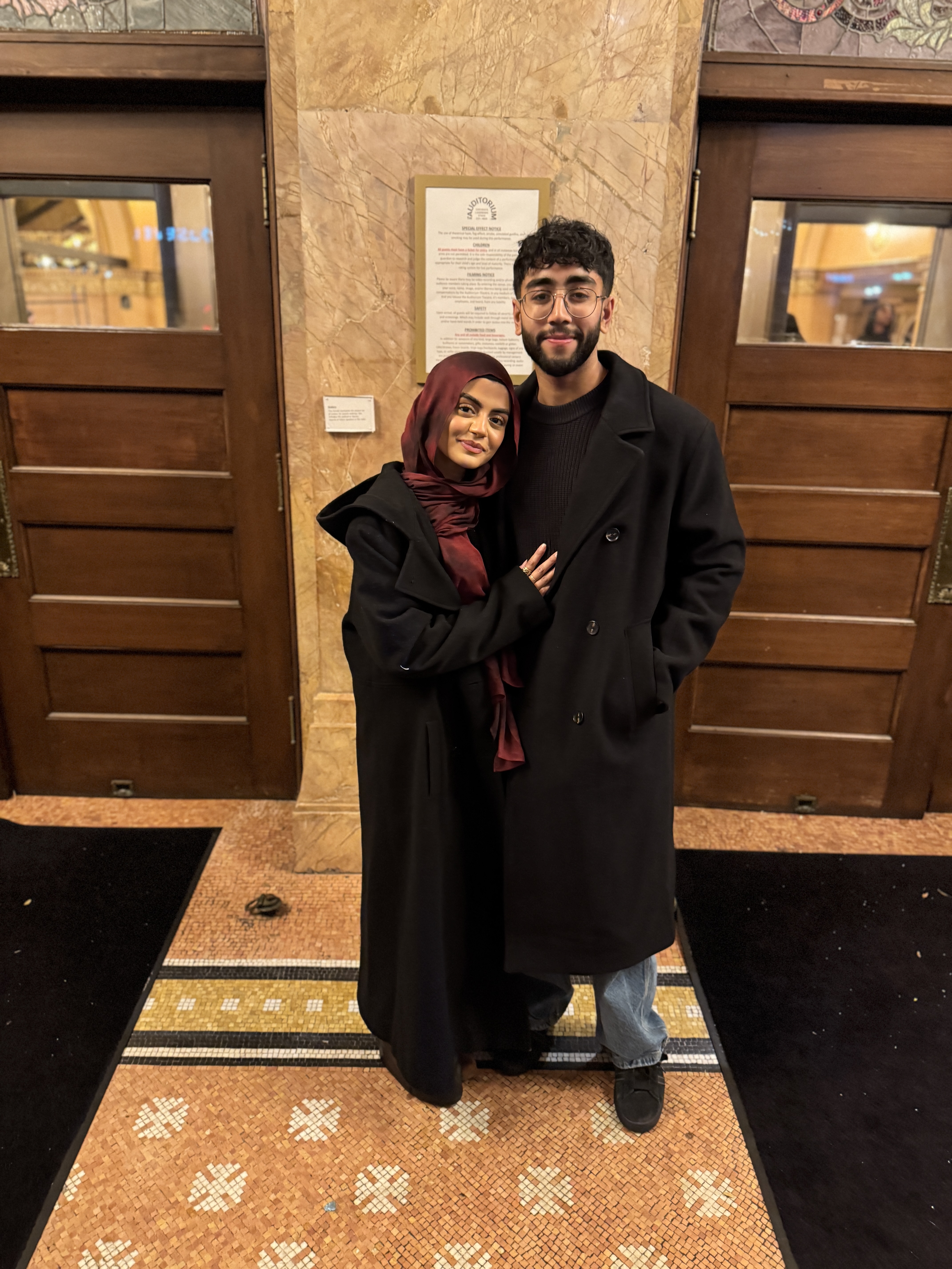 Dressed up at Auditorium Theatre