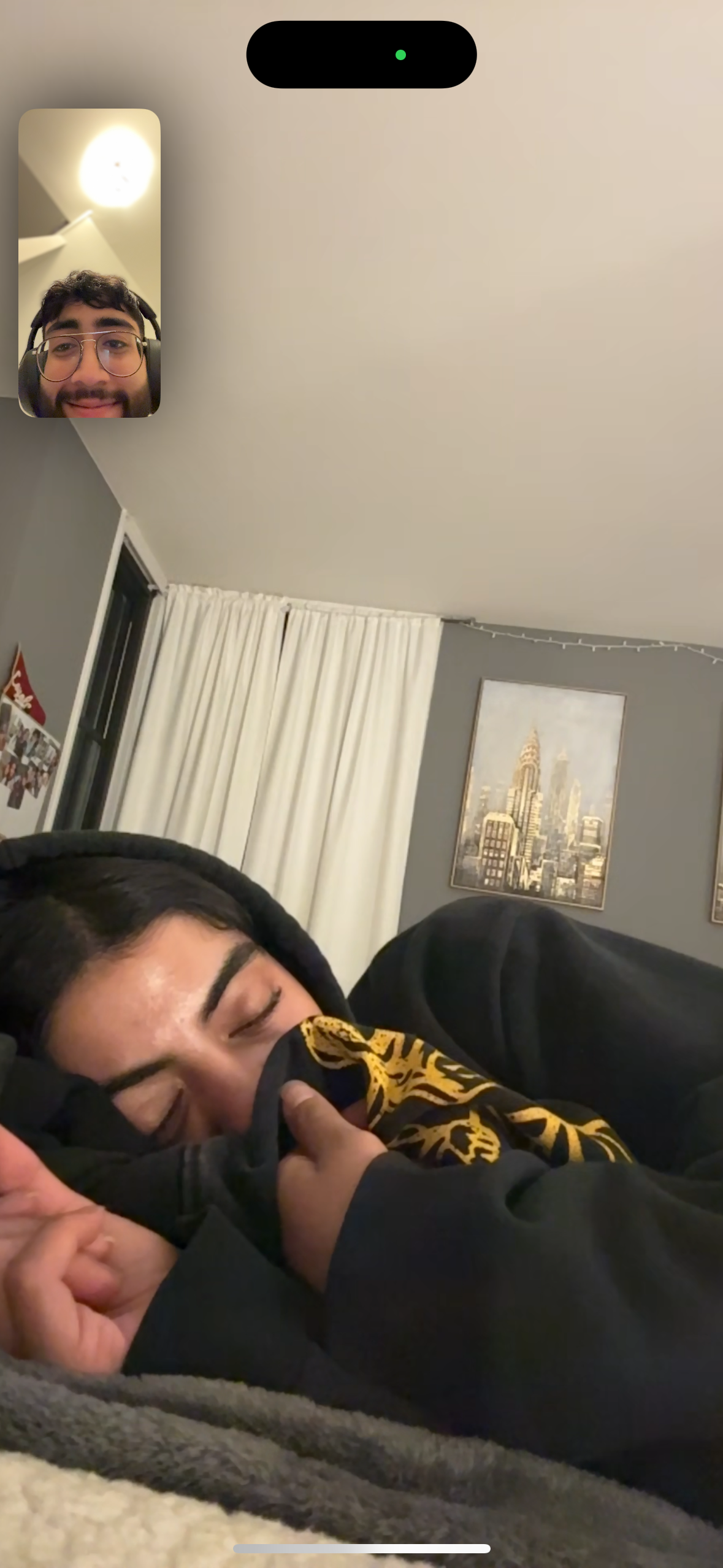 FaceTime screenshot laughing together